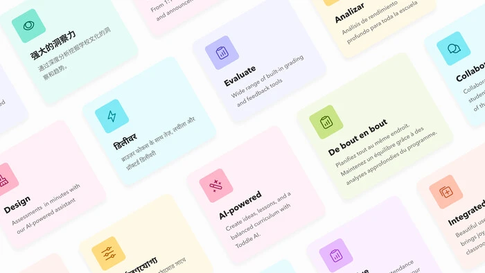 Creative classroom collaboration powered by playful typography in Toddle's Monotype partnership.